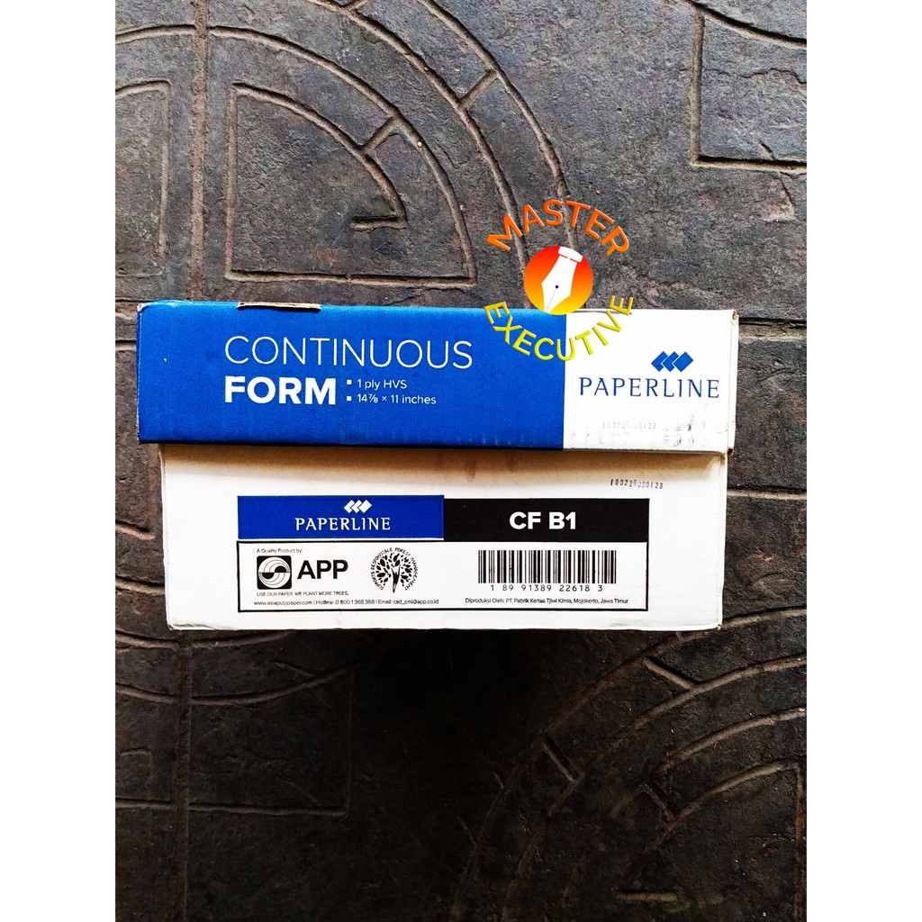 [Dus] Paperline Kertas Continuous Form HVS 1 Ply 14 7/8 &quot; x 11 &quot; B1 - Putih Khusus Go-Send Bandung