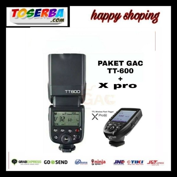 paket GAC flash GODOX TT600+ triger Xpro Flash Godox TT600 HSS Unive