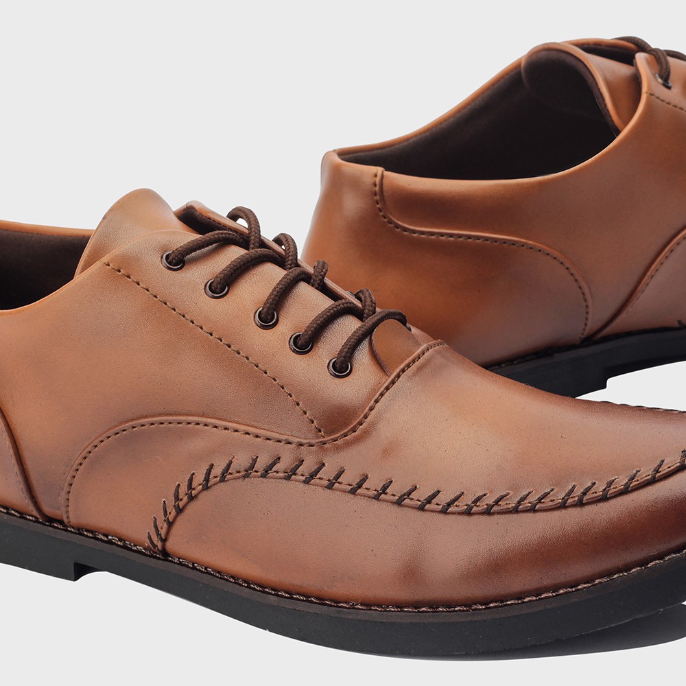 BOLTON BROWN |MNM x GIANT FLAMES| Sepatu Pantofel Pria Oxford Formal / Kantor ORI