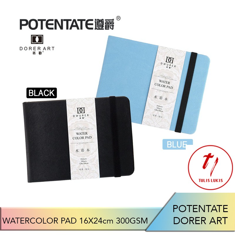 

Hot Pressed Watercolor Handbook ukuran 16x24 cm POTENTATE