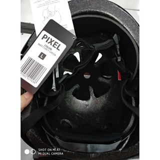  HELM  SEPEDA  MODEL BATOK MERK POLYGON  PIXEL  ADJUSTABLE 