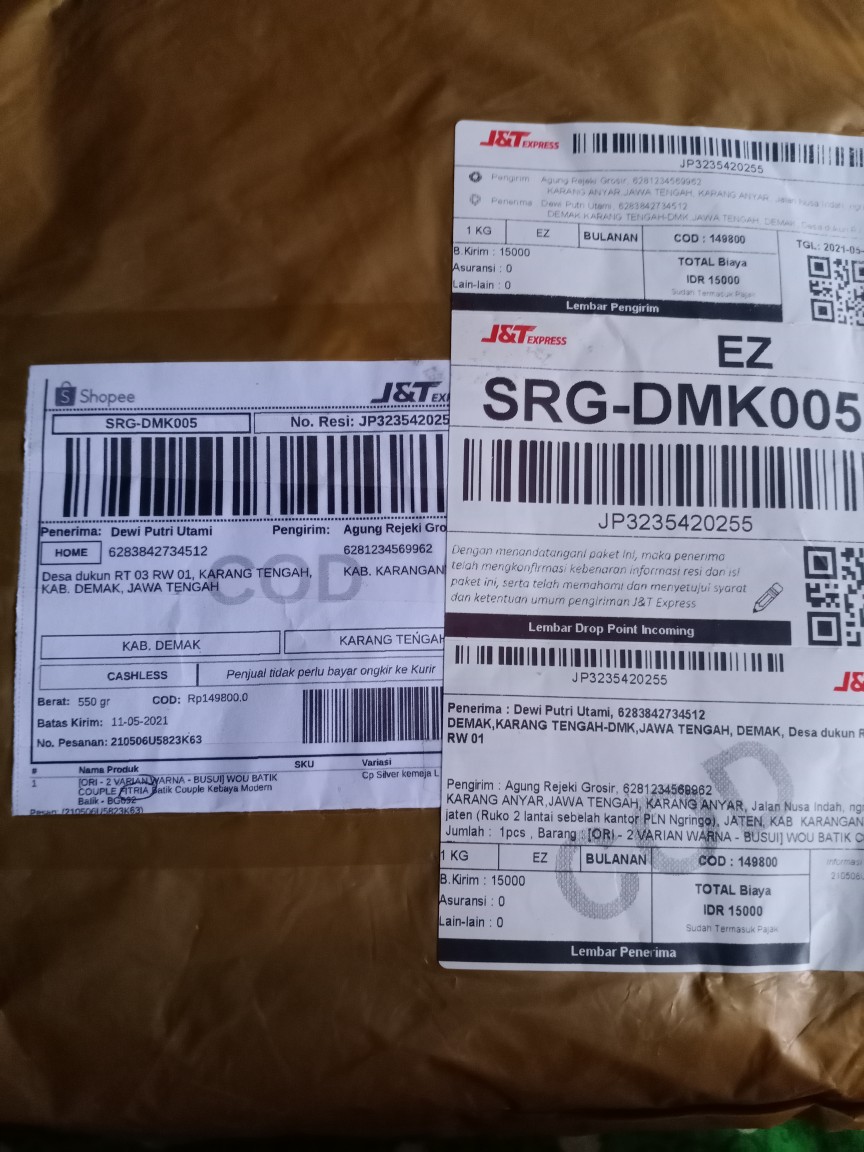 [ori - 2 Varian Warna - Busui] Ar Grosir Couple Fitria Batik Couple Kebaya Modern Batik - Bg032