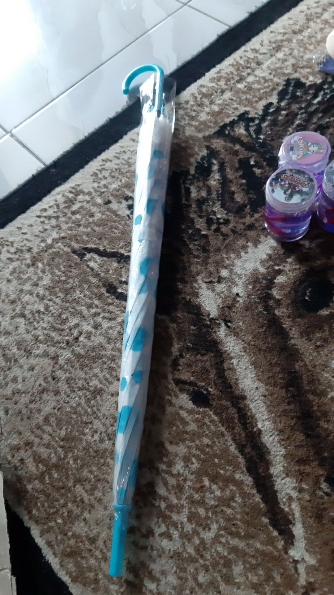 Payung Pvc / Payung Korea Panjang / Payung Polkadot / Payung Transparant Polkadot K5