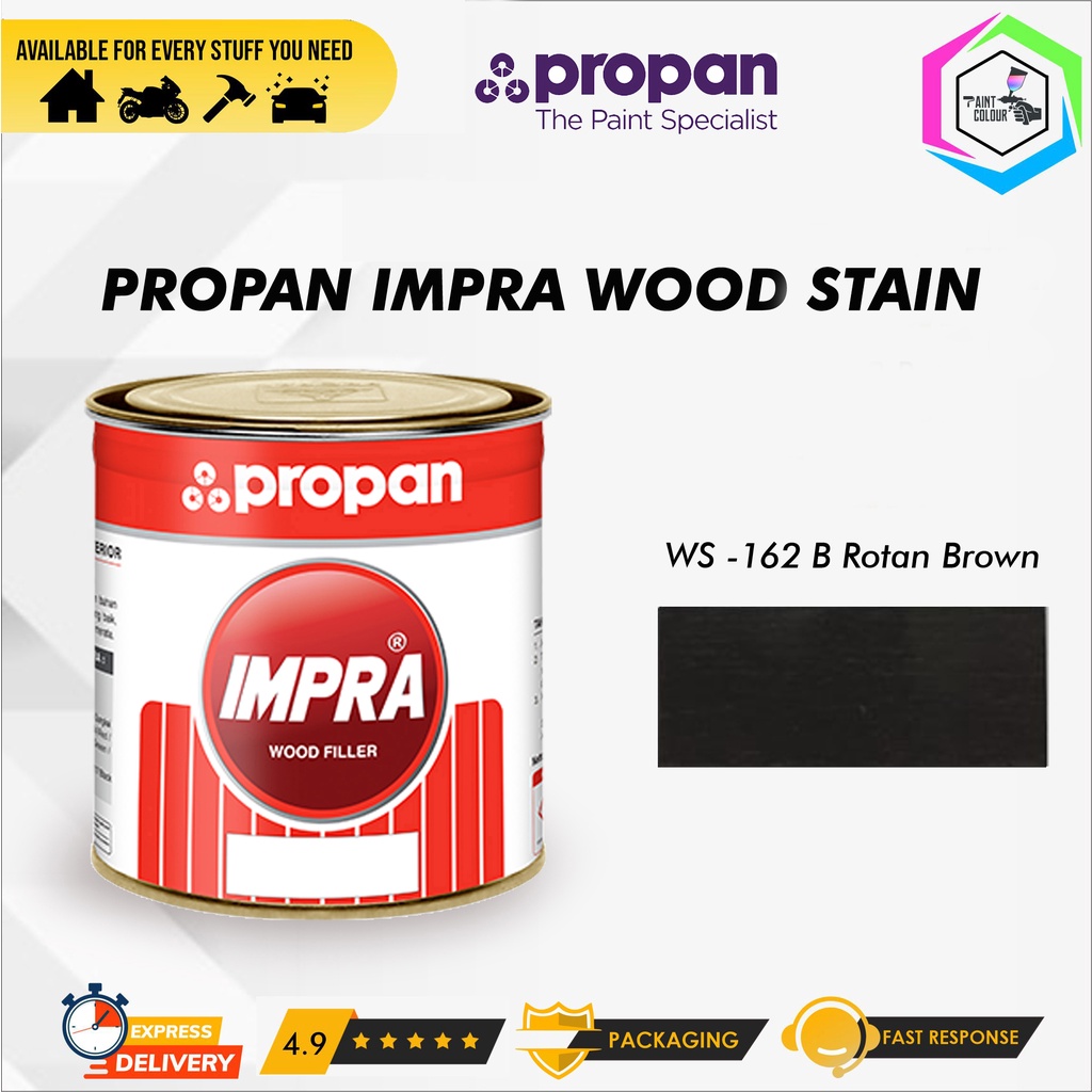 IMPRA WOOD STAIN WS 162 B - ROTAN BROWN 1 Liter