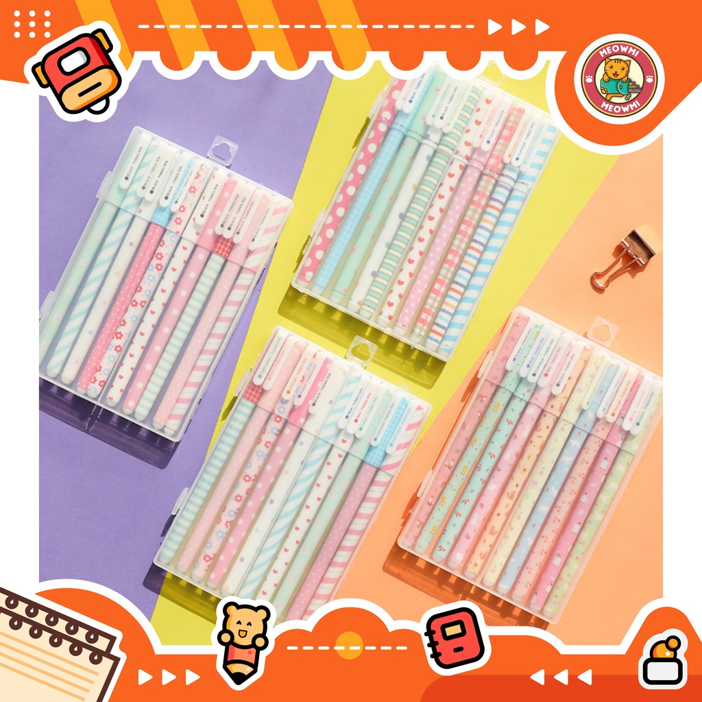 

10pcs Pulpen Warna Set Pena Gel Warna Pen Souvenir PN0061