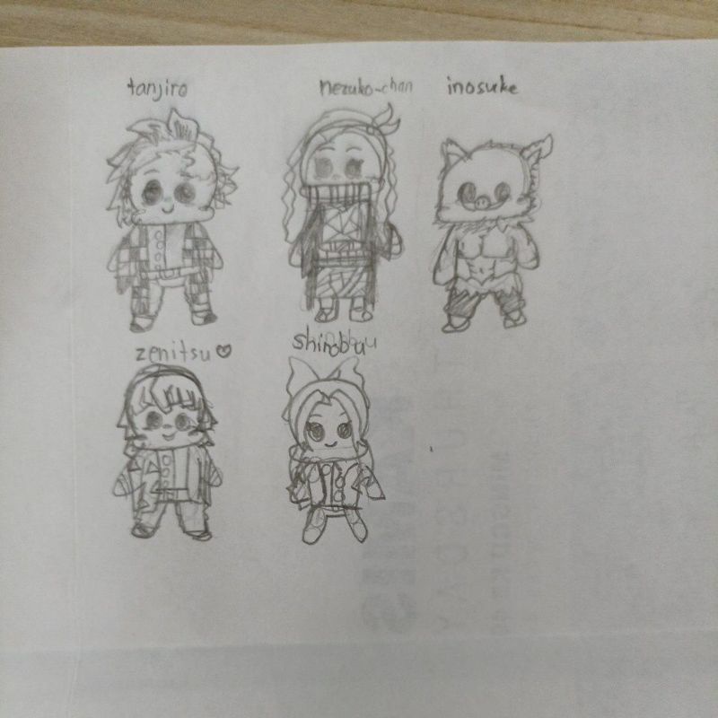 gambar chibi lucu sketsa pensil atau warna
