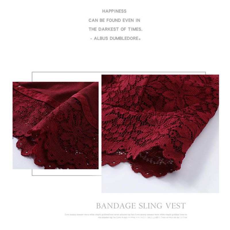 ☀INDOLAND☀ B018 Bra Bunga Tanpa Kawat BH Pakaian Dalam Wanita Hiasan Renda Sexy Sport Gym Zumba Yoga