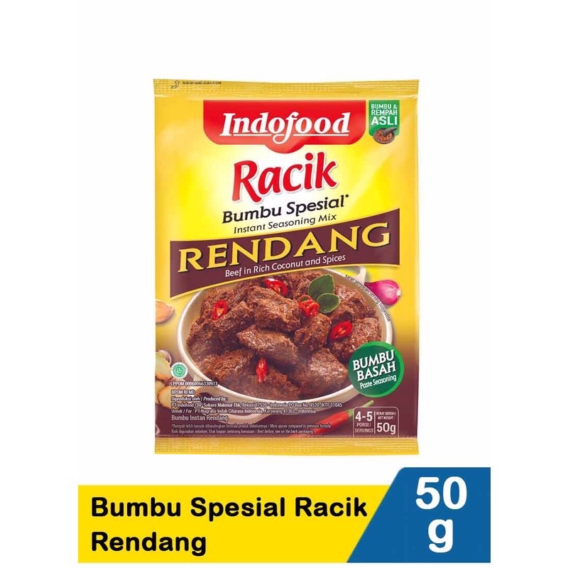 Bumbu Racik Spesial Indofood Soto Ayam Gulai Kare Opor Ayam Rendang 45 Gram