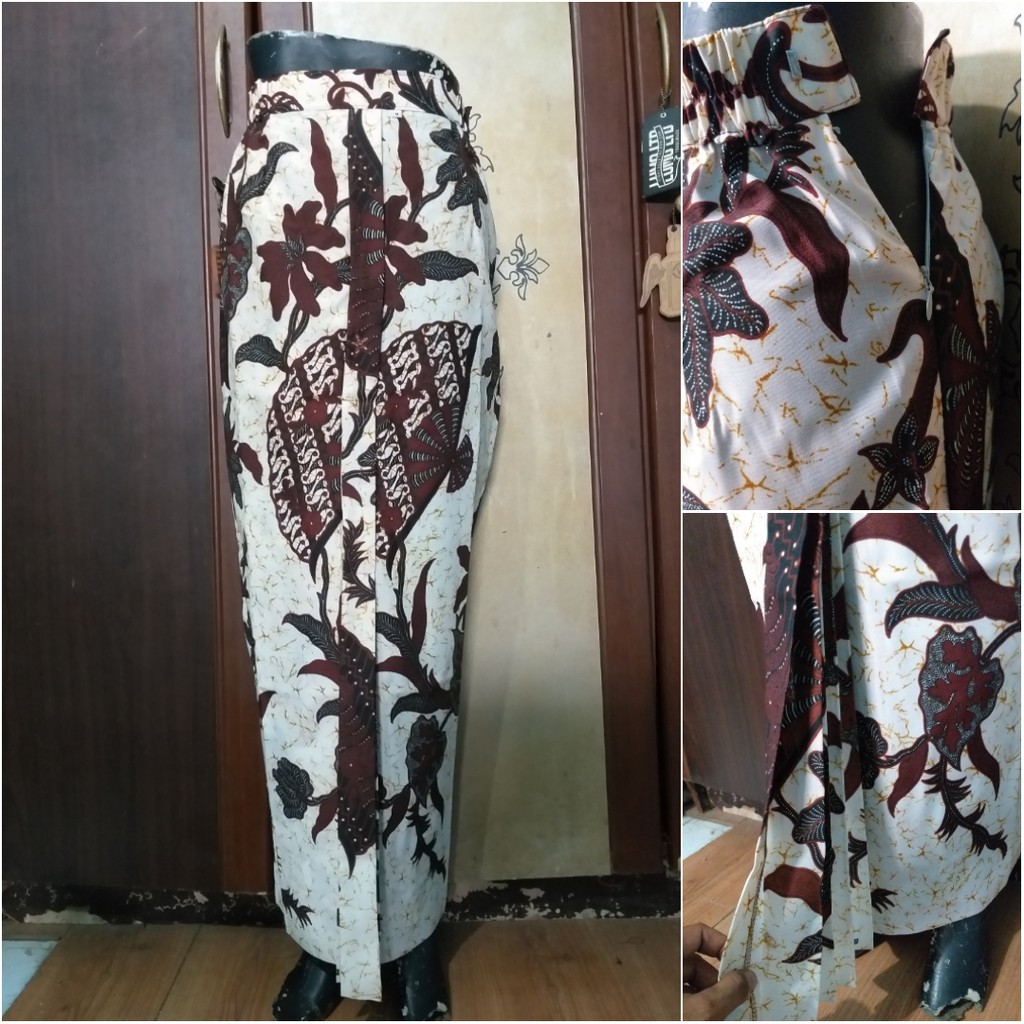 ROK BATIK WIRON SPAN PUTIH / ROK BATIK KLASIK / ROK WIRU / ROK SPAN KEBAYA