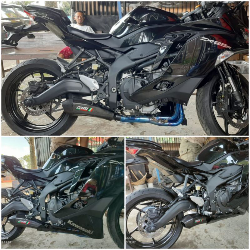 Knalpot corse for zx25r full system ( pnp )