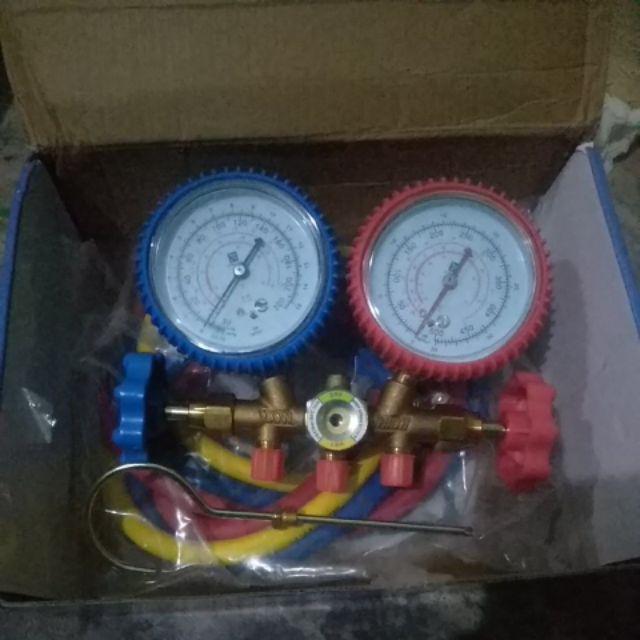 One Cool Brass Manifold Gauge Set. Alat Isi Freon Double Manifold