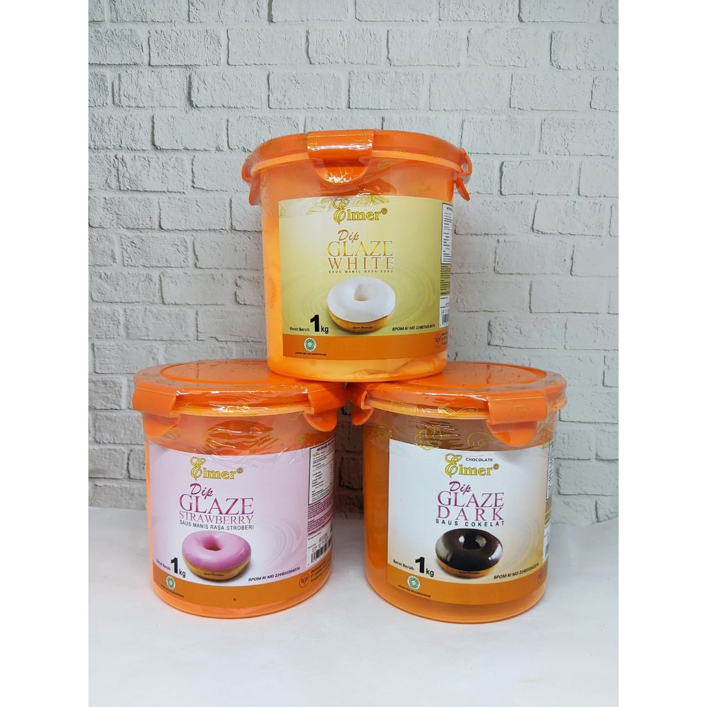 

Glaze Elmer - Coklat Cair Aneka Rasa @1kg Kemasan Jar/Toples