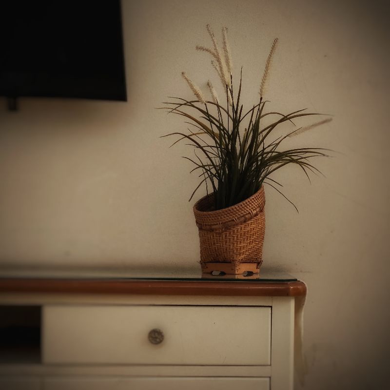 Kerajinan Rotan Asli LOMbok - Pot Rotan