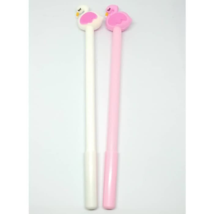 

Pulpen Bolpen Kepala Flamingo Alat Tulis Gel Hitam 0.5 mm