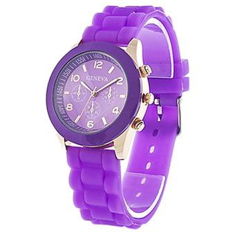 124 Geneva Jam Tangan Wanita Fashion watch Jam Tangan Cewek Jamtangan Jam tangan Murah Jam Cewe-UNGU