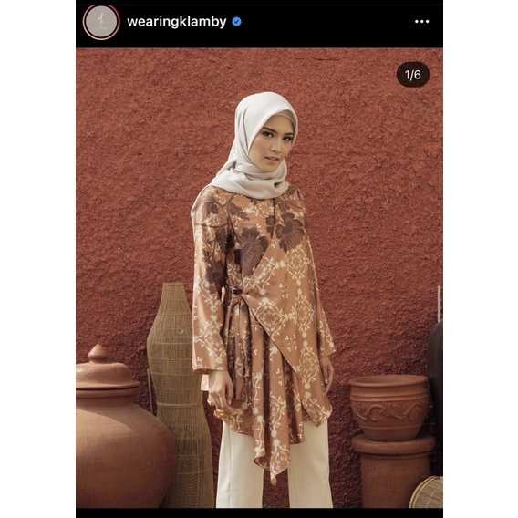 PRELOVE POPPY BLOUSE COLOR RUST BY WEARING KLAMBY