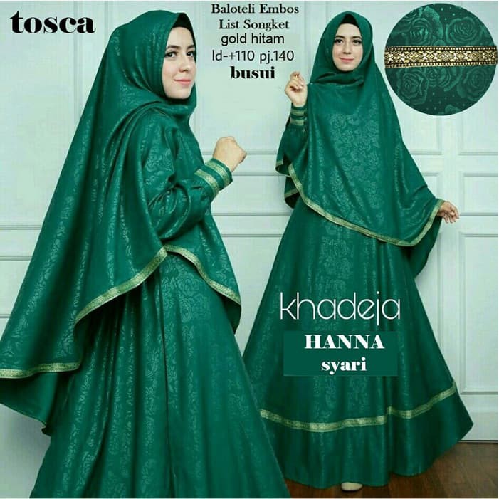 KS HANNA / SYARI HANA / GAMIS PESTA / GAMIS PUTIH / BALOTELY/ SYARI          modern DA098