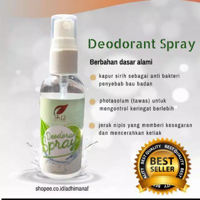 Deodorant Spray SR12 /Best Seller Deodorant BPOM