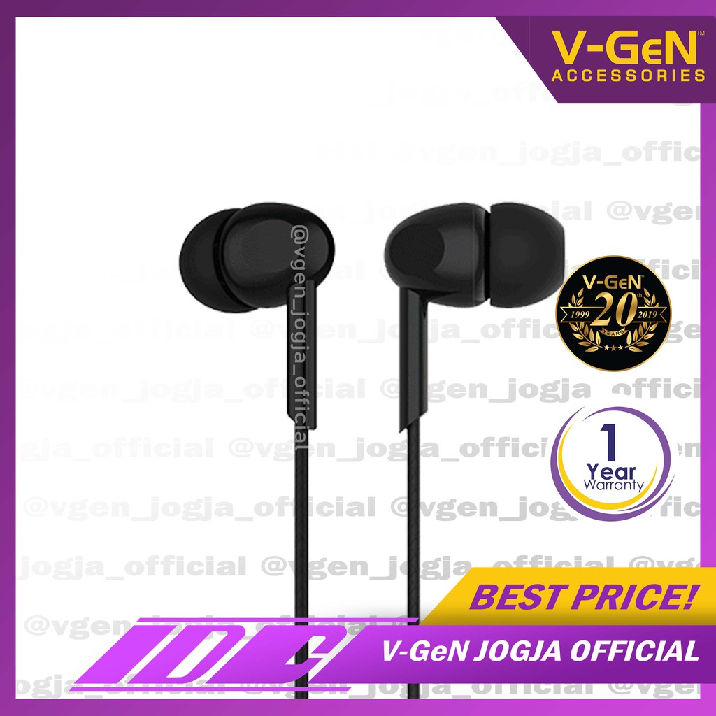 Handsfree V-GeN VEP1-09 Wired Earphone Headset Original Extra Bass