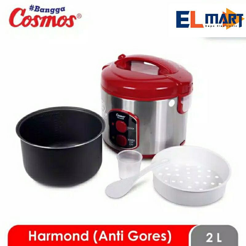 Cosmos magic com 2 liter 3in1 harmond CRJ6368  rice cooker anti lengket 2L CRJ 6368