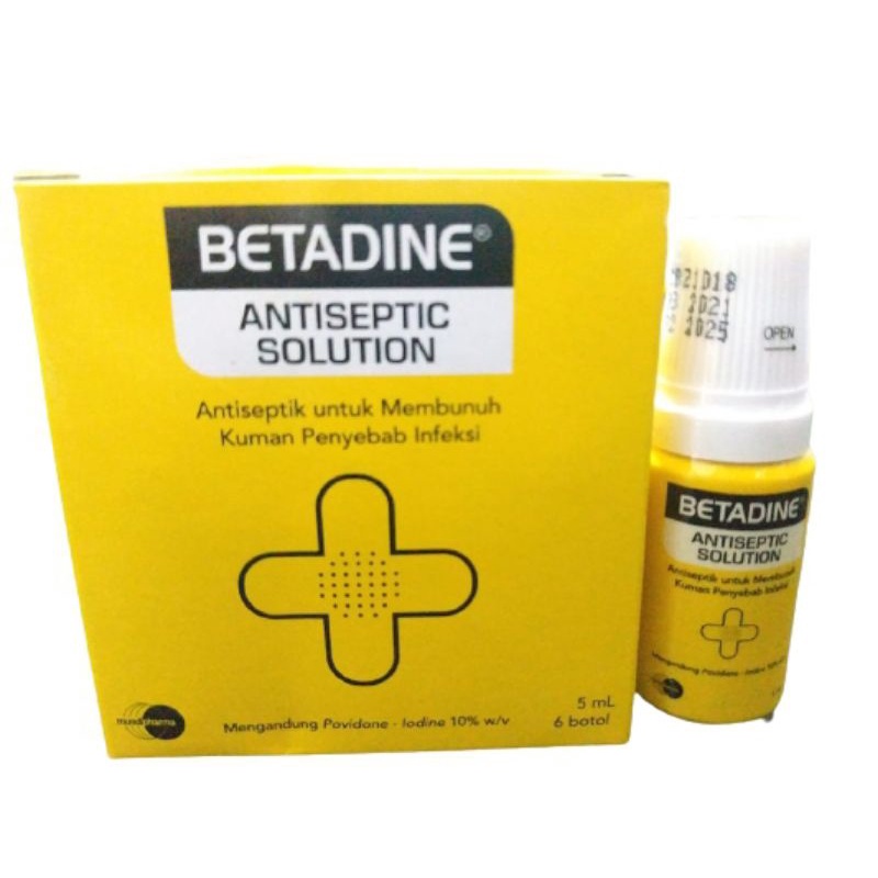 BETADINE SOLUTION 5 ML Betadin