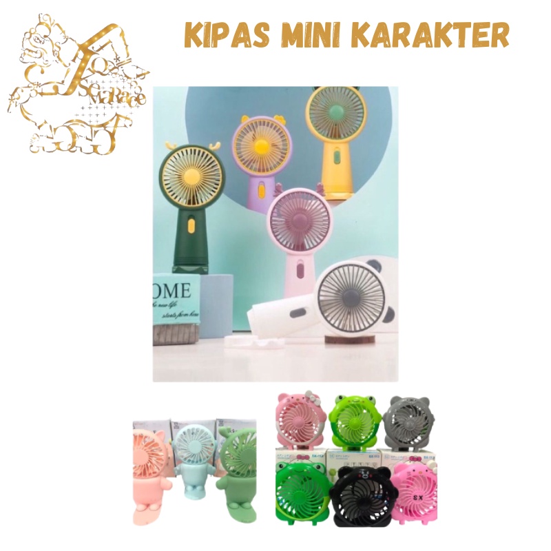 KIPAS ANGIN MINI PORTABLE KARAKTER