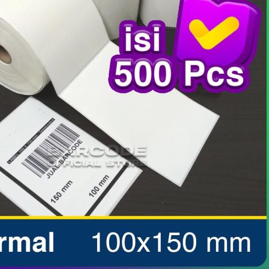 

➥ LABEL STICKER THERMAL BARE CARGO 100mm X 150mm (1 LINE) isi 500 pcs ✭