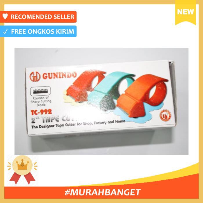 

Selotip & Double Tape - Alat Potong Lakban Besar / Tape Cutter 2" 48Mm Gunindo Tc992