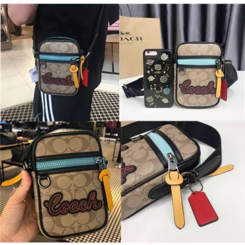 Tas selempang Coach terrain slingbag crossbody cowok pria