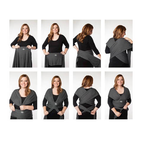 black moby baby wrap