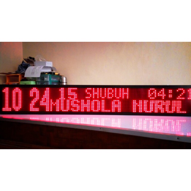 

Jadwal Sholat Running Text 128x16 cm