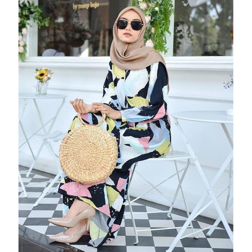 1KG MUAT 4PCS | KALISTA MAXY DRESS RAYON PREMIUM HITS SELEBGRAM FASHION WANITA MUSLIMAH HIJAB