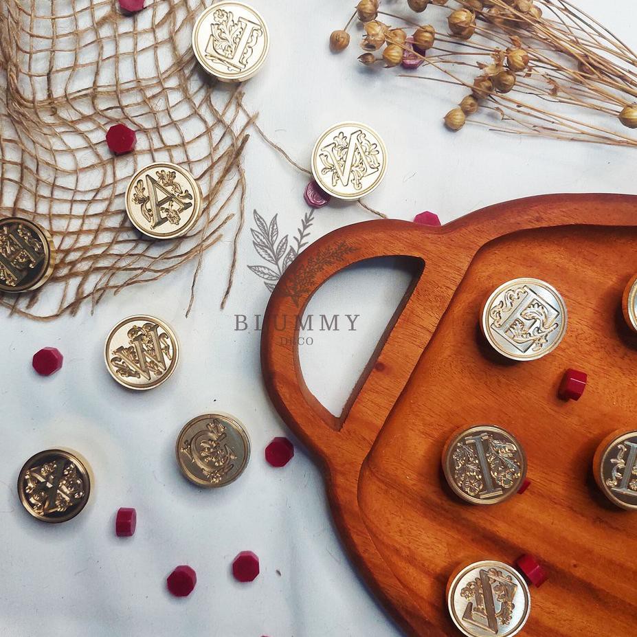 

Oke Price.. (A-Z) Wax Seal Stamp ALPHABET Segel Surat Vintage Kepala Stempel Lilin Segel