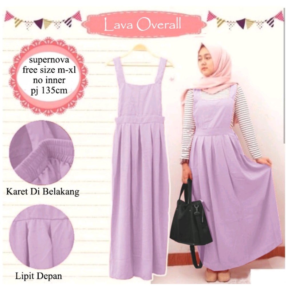 overall maxi tiara   overall maxi  supernova combi katun songket baju kodok wearpak hijab muslim