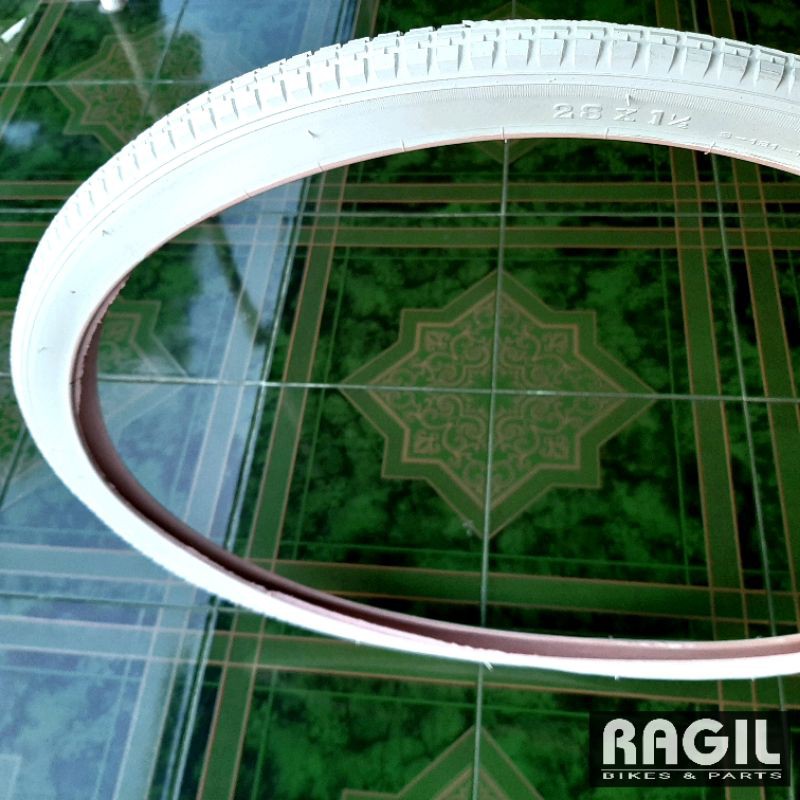 BAN LUAR SEPEDA 28 x 1 1/2 SWALLOW PUTIH 28x1 1/2 ONTEL ONTHEL JAWA JOWO KEBO UNTO