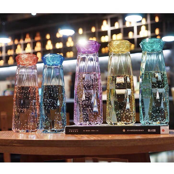BOTOL MINUM KACA DIAMOND 450ML