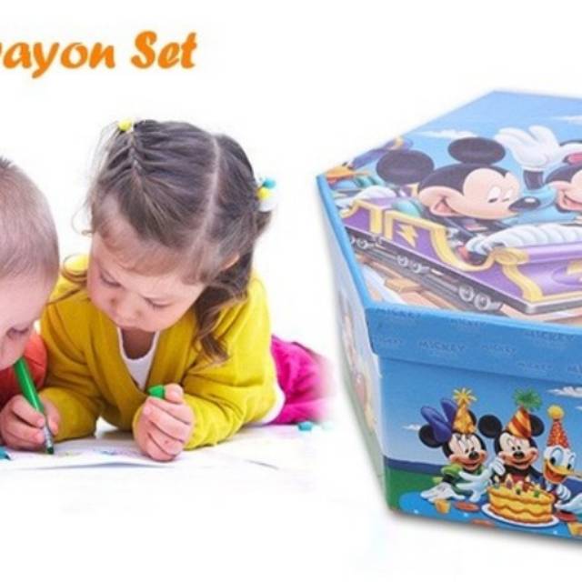 

4 in 1 Crayon Set 4 tingkat isi 46 pcs crayon alat menggambar