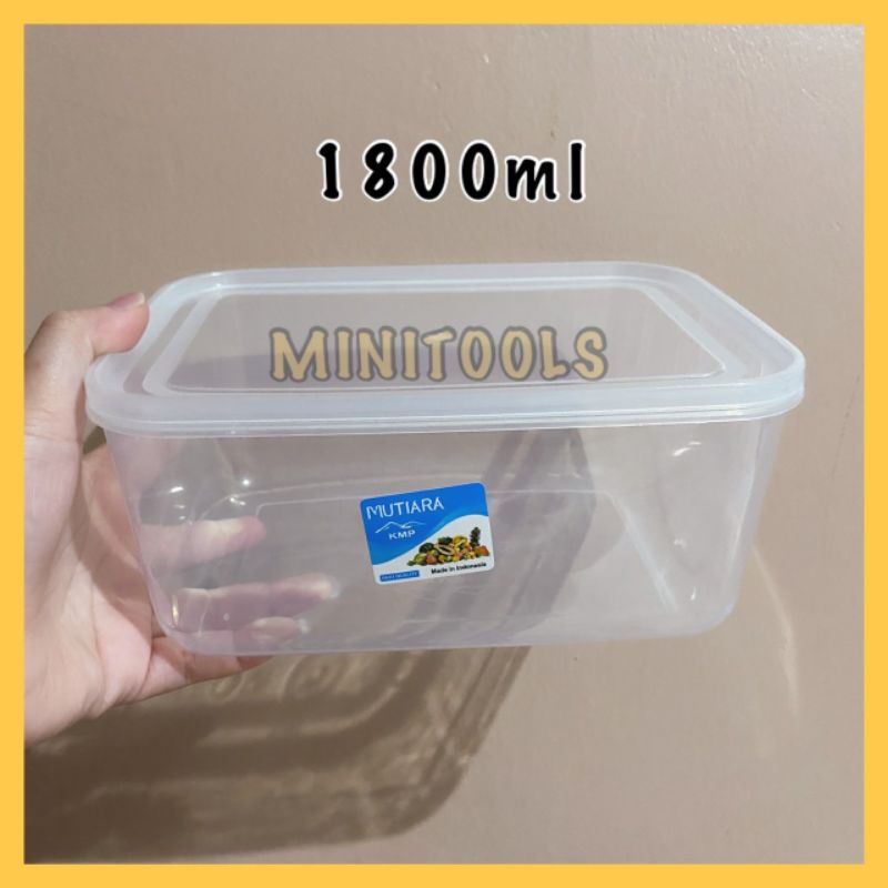 Food Box 1800ml / Kotak Plastik 1800ml KMP Mutiara