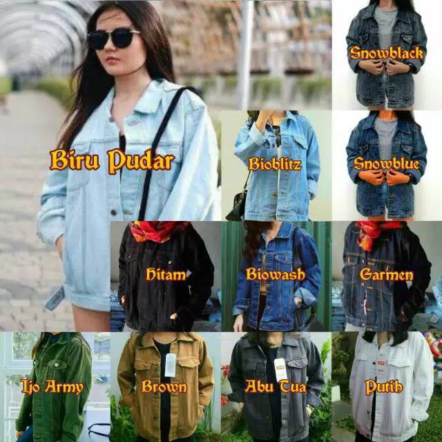 GROSIR 2pcs 1kg Jaket Jeans  Levis Oversize Berbagai 