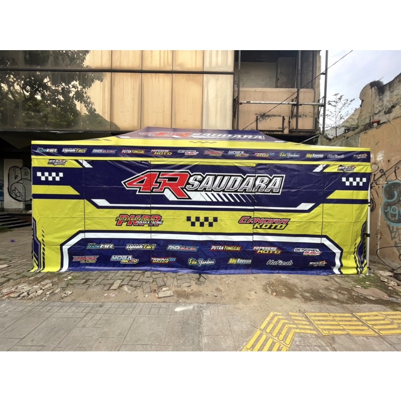 Tenda Lipat Paddock 3 X 6 (Hexa alumunium 1,4 mm)