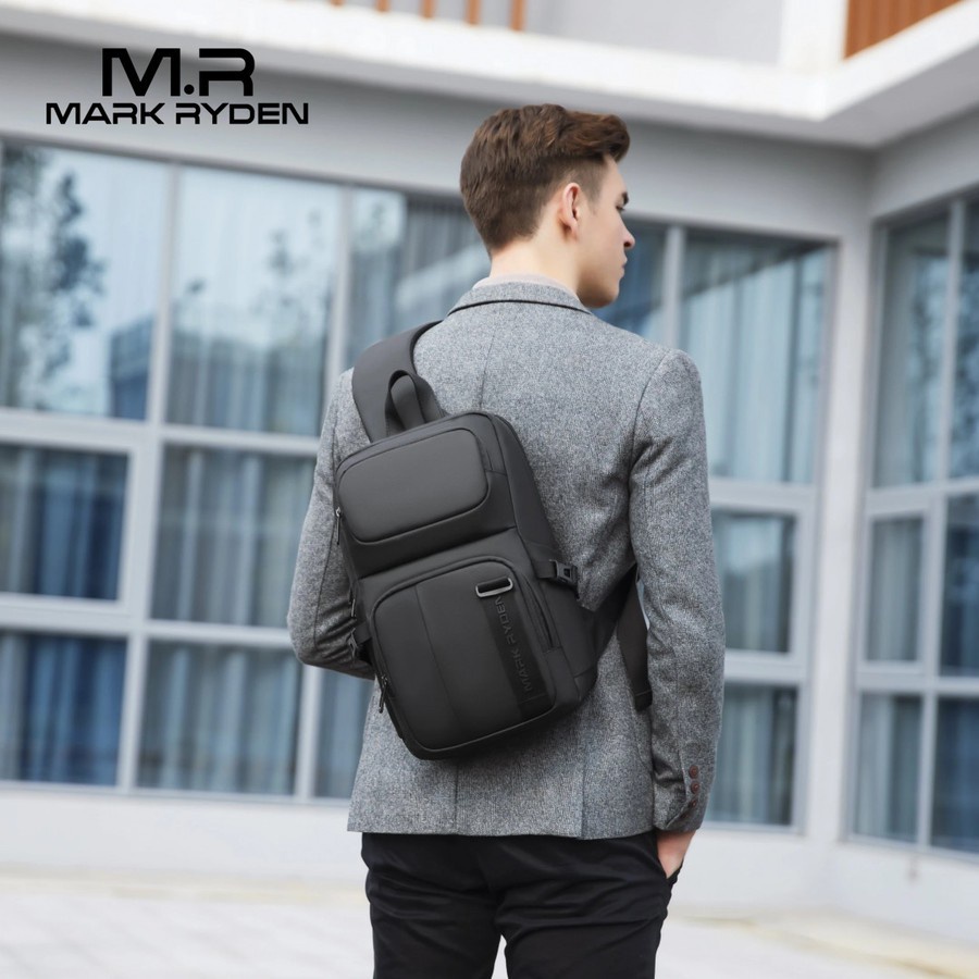 Tas Selempang MARK RYDEN MR7633 Sling Bag Pria Cowok Cowo RFID Shield