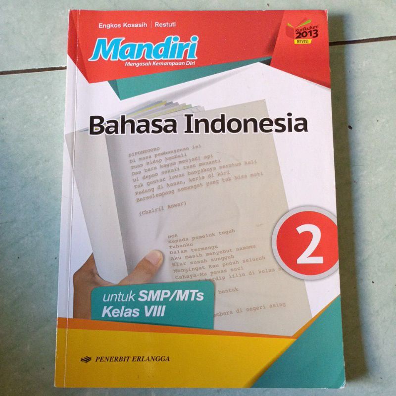 

Preloved Buku Mandiri Bahasa Indonesia Kls 8