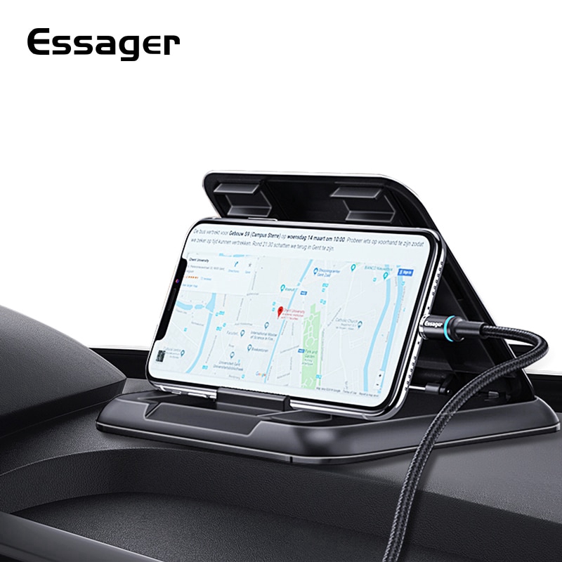 

Essager Car Dashboard Phone Holder for IPhone Xiaomi Mi Most Mobile Phone Adjustable Car Phone Mount Holder