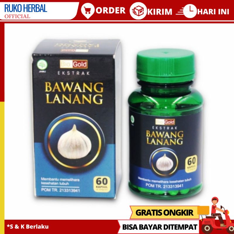 black garlic | Bawang Lanang Bio Gold Ekstrak Garlic Tunggal Asli Original 60 kapsul