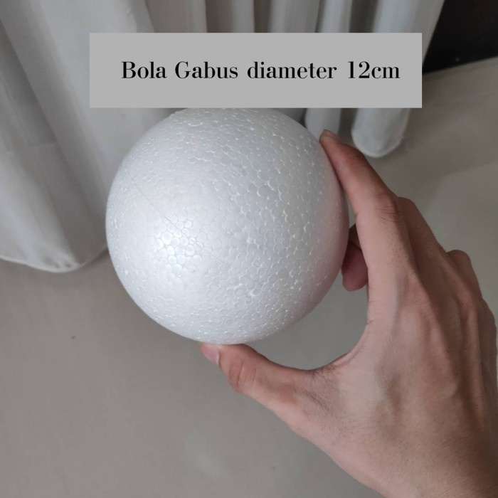 

Bola Gabus 12cm / Bola Gabus Styrofoam diameter 12cm ECERAN 1 pc