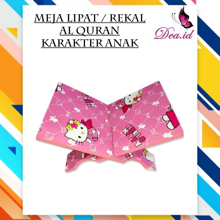 [DEASHOP] MEJA LIPAT / REKAL AL QURAN / DUDUKAN NGAJI ANAK MOTIF KARAKTER