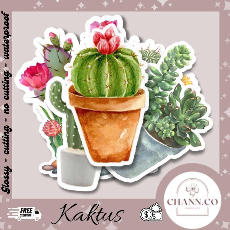 

✿Chann.co✿ Cactus Sticker Edition/Stiker Kaktus Aesthetic