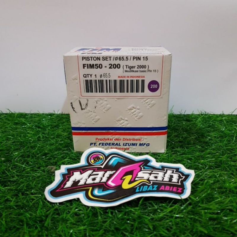 Piston fim50 tiger set ring piston fim tiger 63.5 64 64.5 65 65.5 66 66.5 dan pen seker marqsah racing-Diameter 65.5