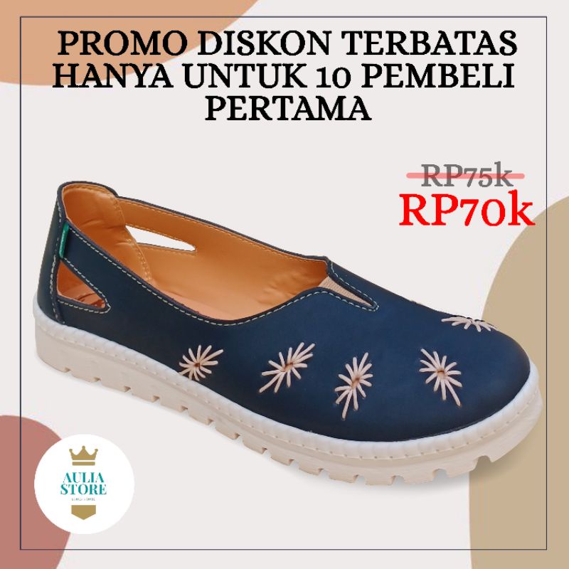 Sepatu flat wanita tersedia big size jumbo ukuran besar 41_45 rosi 18