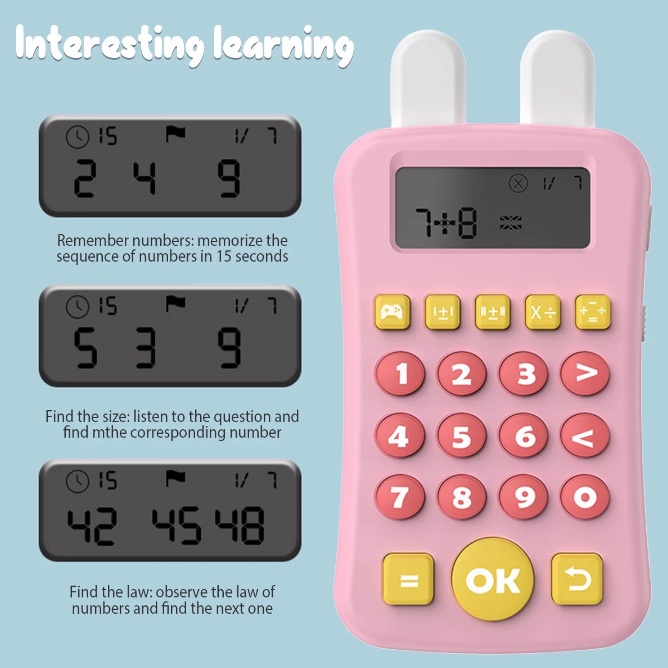 KeiKei Kalkulator Edukasi Mainan Matematika Perhitungan Lisan